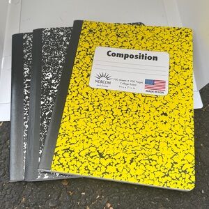 3 Brand New Composition Notebooks